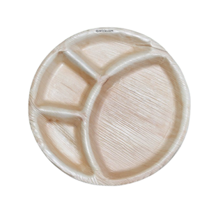 Plateau/plateau/assiette jetable robuste écologique Areca 4CP biodégradable 12 pouces compostable anniversaires événements école - Product Image 4