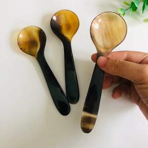 Cuchara de cuerno al por mayor para tu tienda Cuenco elegante para servir de cuerno de Búfalo con diseño natural y búfalo liso decorativo - Product Image 6