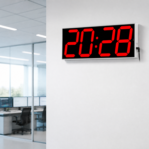 Horloge murale numérique intelligente avec 30 alarmes, minuteur de compte à rebours, synchronisation Wi-Fi et prise en charge de l'heure d'été - Product Image 2