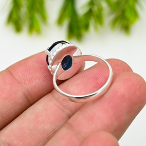 Bague ovale en zircon certifié IGI, créée en laboratoire, 10x14 mm, plaquée argent, disponible en tailles US 3 à 15, design élégant, mariage - Product Image 3
