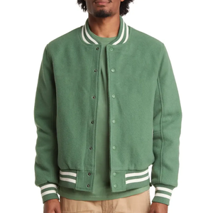 Custom High Quality Stand Collar Varsity Jacket for Men Plus Size Winter Letterman Team Sports Chicago Jackets for Men - Product Image 1