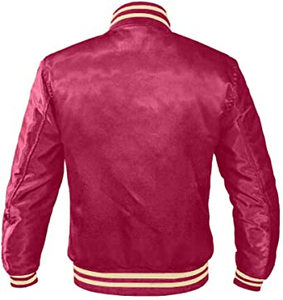 Traje informal para hombre Chaquetas universitarias de satén de calidad duradera Los mejores diseños Estilo vintage Venta al por mayor Famosa chaqueta de producto - Product Image 4