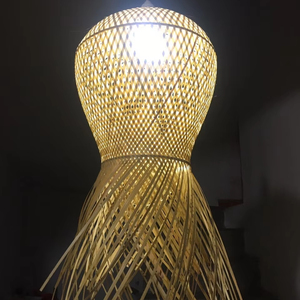 Eco Friendly Handmade <b>Bamboo</b> Pendant Ceiling Lamp Natural Wicker <b>Light</b> <b>Shade</b> For Cafe Restaurant Home Office Decoration - Product Image 1