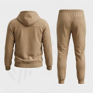 Conjunto Deportivo Premium Plus Size para Hombre, con Capucha, Color Sólido, Transpirable, de Dos Piezas, para Gimnasio, Fitness, Entrenamiento, Ropa Deportiva - Product Image 2