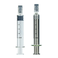 Haute Qualité 5ml Caps Luer Lock Huile Seringue Emballage Prérempli Verre Parfum Dosage Seringue