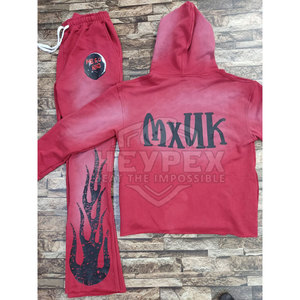 ชุดวอร์มใส่วิ่งของผู้ชายชุดลำลองแขนยาว2ชิ้นผ้าฝ้าย100% ขนาดใหญ่พิเศษออกแบบได้เองสำหรับฤดูหนาว - Product Image 2