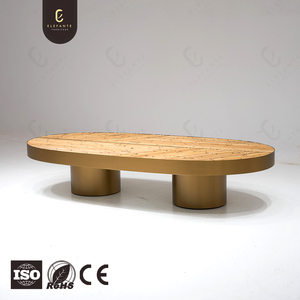 Cao Cấp Thiên Nhiên Mây Bàn Cà Phê Tùy Chỉnh Độc Đáo Ý Hiện Đại Sang Trọng Phòng Khách Thấp Chiều Cao Brass Trung Tâm Bảng - Product Image 5