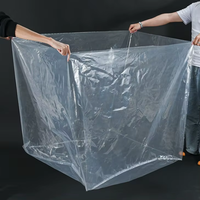 Sacs en plastique transparents à fond carré de grande taille personnalisés en PE pour l'emballage