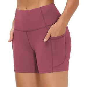 Short de yoga sans couture à séchage rapide pour femme taille haute pantalon de fitness Honey Butt-Culotte sexy de boxe et de yoga taille XL - Product Image 4
