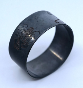 Rond de serviette en métal noir meilleur prix pour la maison ménage porte-anneau de serviette de Table forme ronde fait à la main fabriqué à la main - Product Image 3