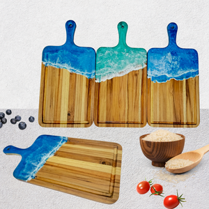 ถาดไม้อีพ็อกซี่เรซินคลื่นทะเลสำหรับเสิร์ฟและตกแต่งในเวียดนามขายส่ง - Product Image 3