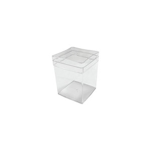 Boîte de rangement en plastique transparente 70x70x98mm Classic MIYAGO MYG-494 - Product Image 1