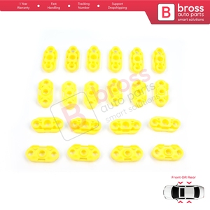 BWR19-2 20 Piezas Clips Guía para Elevalunas para Pontiac Oldsmobile Impala Cadillac GM Saab 20369894 20369895 Hecho en Turquía - Product Image 6