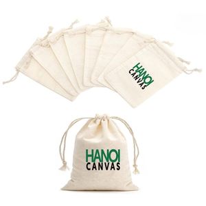 Bolsas de Lona de Algodón Personalizadas de Alta Calidad con Cordón, Bolsa Pequeña para Polvo, Logotipo Personalizado, Hechas en Vietnam, Bolsas de Regalo sin Marca - Product Image 2