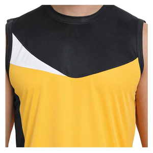 Camiseta sin Mangas para Hombre, Diseño Nuevo, Secado Rápido, Tejido Transpirable, Informal, para Gimnasio, Color Sólido, Precio al por Mayor - Product Image 4