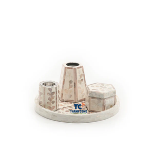 Nouveau Design 2025 MOP MABKHAR ENCENS BRÛLEUR ENSEMBLE Avec Nacre Incrustation À La Main Vietnam Artisanat pour Ramadan Eid Cadeaux - Product Image 1