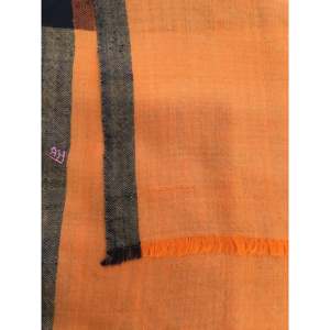 Pañuelo de pashmina étnico bordado de verano con tejido de diamante para hijab largo de tela de encaje color óxido con estampado. - Product Image 6