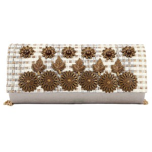 Women's Fancy <b>Clutch</b> 6721 - <b>Silver</b> - Product Image 2