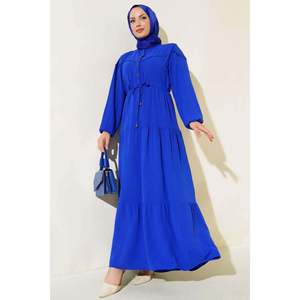 Robe superposée à demi-bouton sur le devant en Saxe - Product Image 3