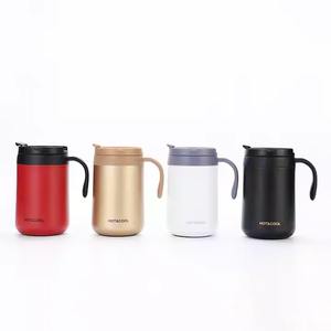 Taza de café moderna de acero inoxidable con tapa y ASA, taza caliente y fresca con aislamiento de doble pared para viajes, oficina y uso doméstico - Product Image 1