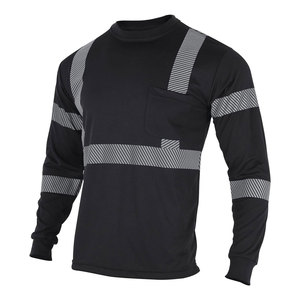 Camisas de Trabajo para Hombre - Polos de Alta Visibilidad para Hombre, Camisa de Seguridad con Bandas Reflectantes - Product Image 4