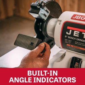 Amoladora de Banco Industrial de 8 Pulgadas, 1725 RPM, 1/2 HP, 115V, 1 Fase, Fuente de Alimentación Eléctrica - Product Image 5
