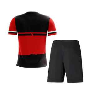 Futbol forması profesyonel futbol forması takım okul kulübü için özel tasarım nefes forması şort kiti - Product Image 5
