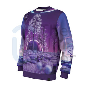 Ropa de calle para hombre, sudaderas con capucha de invierno sólidas, sudadera personalizada, cuello redondo, jersey de manga larga de gran tamaño, Top polar, fabricante OEM - Product Image 3