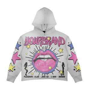 Sudadera con Capucha Personalizada para Hombre, Impresión Digital DTG Lavada, Algodón/Poliéster, Nueva Sudadera con Capucha con Estampado Gráfico Personalizado con Logotipo - Product Image 3