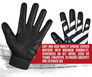 Gants de Frappeur de Baseball Américain pour Adulte Nouveau Design pour Softball Vente en Gros Gants de Frappeur de Baseball avec Personnalisation - Product Image 4