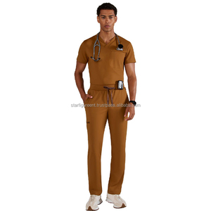 Top Selling Comfortable <b>Scrubs</b> Uniforms <b>Sets</b> Nurse With Pockets Healthcare <b>Scrub</b> Uniforms Medical <b>Sets</b> Summer Hospital Uniform - Product Image 4