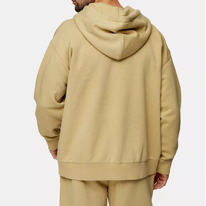 Wholesale Premium Quality Custom Logo Design Breathable Winter Hooded Jogging Tracksuits Casual <b>Men</b> 100% Cotton Unisex Tracksuit - Product Image 3