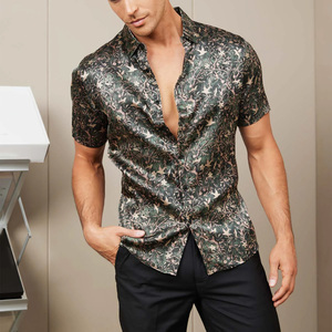Camisas elegantes de manga corta para hombre con marca personalizada, etiqueta de bordado, Impresión de logotipo y embalaje para eventos o equipos - Product Image 2
