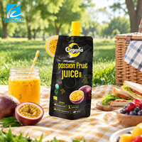 Pochettes Doypack à bec verseur pour jus et yaourt, en matériau laminé, anti-fuite, haute qualité, pour emballage de boissons avec logo personnalisé, qualité alimentaire