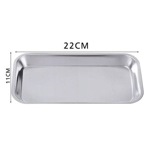 Medical Surgical Trays 201 Stainless Steel Manual Dental Instruments Tray Organizer Holder Sterilized Metal <b>Box</b> ISO 13485 - Product Image 2