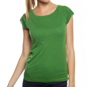 Customized Solid Blank <b>Tshirt</b> for Women Wholesale Breathable Custom Plain Short Sleeves <b>Tshirts</b> for Women - Product Image 1