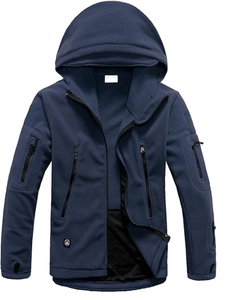 เสื้อแจ็คเก็ตมีฮู้ดผ้าฟลีซสำหรับผู้ชาย - Product Image 3