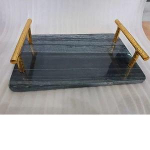 Trending Hot Selling Handmade Floral Design Round Wood Inlay Tray Kitchenware Household Items <b>Restaurant</b> & <b>Hotel</b> <b>Supplies</b> Tray - Product Image 5