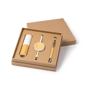 Set Regalo Ancha con Powerbank Sostenibile e Penna, Gadget Tecnologici Ecosostenibili - Product Image 1
