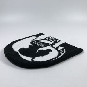 Gorro de invierno cálido de acrílico Unisex con logotipo personalizado, gorro de esquí con estampado completo, gorro de punto Jacquard - Product Image 5