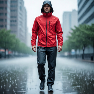 Chándal impermeable para hombre, chaqueta cortavientos de poliéster y nailon 100%, pantalón para hombre, chándal cortavientos para senderismo y montaña - Product Image 1