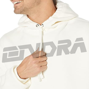 ชุดวอร์มสีขาวสำหรับผู้ชายชุดกีฬาแบบสวมหัวชุดใส่เล่นกีฬาระบายอากาศได้ดีเครื่องแต่งกายแนวสตรีทชุดใส่ไปยิมแบบลำลองใส่วิ่งทันสมัย - Product Image 3