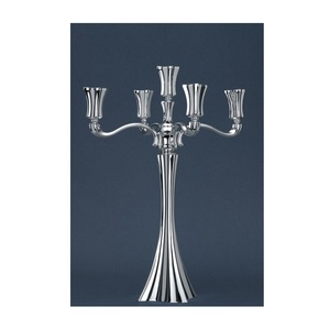 Candelabro de Metal de Estilo Vintage para Decoración del Hogar, Portavelas Romántico con Diseño de Múltiples Brazos, Centro de Mesa, Regalo - Product Image 3