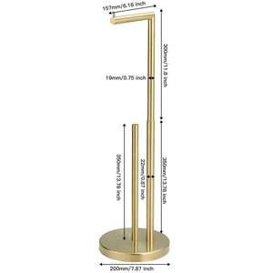 Toallero de latón de lujo, ideal para hoteles boutique, que ofrece una solución elegante para baños de huéspedes con acabado premium. - Product Image 3