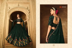 Georgette Lehenga Choli de haute qualité avec Dupatta avec fil et broderie de séquence fournisseur mondial - Product Image 6