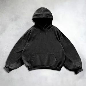 2025 Streetwear Boxy Fit régulier hiver à capuche Logo personnalisé numérique 350g polaire pour hommes femmes mode Boutique marque en gros - Product Image 2