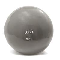 Ballon d'exercice lesté en PVC haute densité 2LB, écologique et personnalisé, pour Pilates, Yoga, entraînement de force, thérapie physique, avec pompe