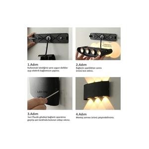Lampada da parete a Led per illuminazione a parete a doppia faccia con lavagna a cielo aperto con 6 motivi 9w lampada da parete