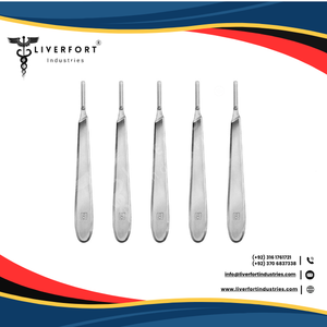 Haute qualité n ° 3 taille en acier inoxydable chirurgical instrument dentaire poignées nouvelle Source d'alimentation manuelle poignées de lame de Suture réutilisables - Product Image 5