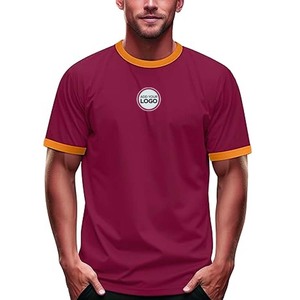 Camisetas Ringer Slim Fit Ecológicas 100% Algodón Polialgodón Bella Canvas con Logotipo Personalizado, Servicio OEM de Alta Calidad - Product Image 3